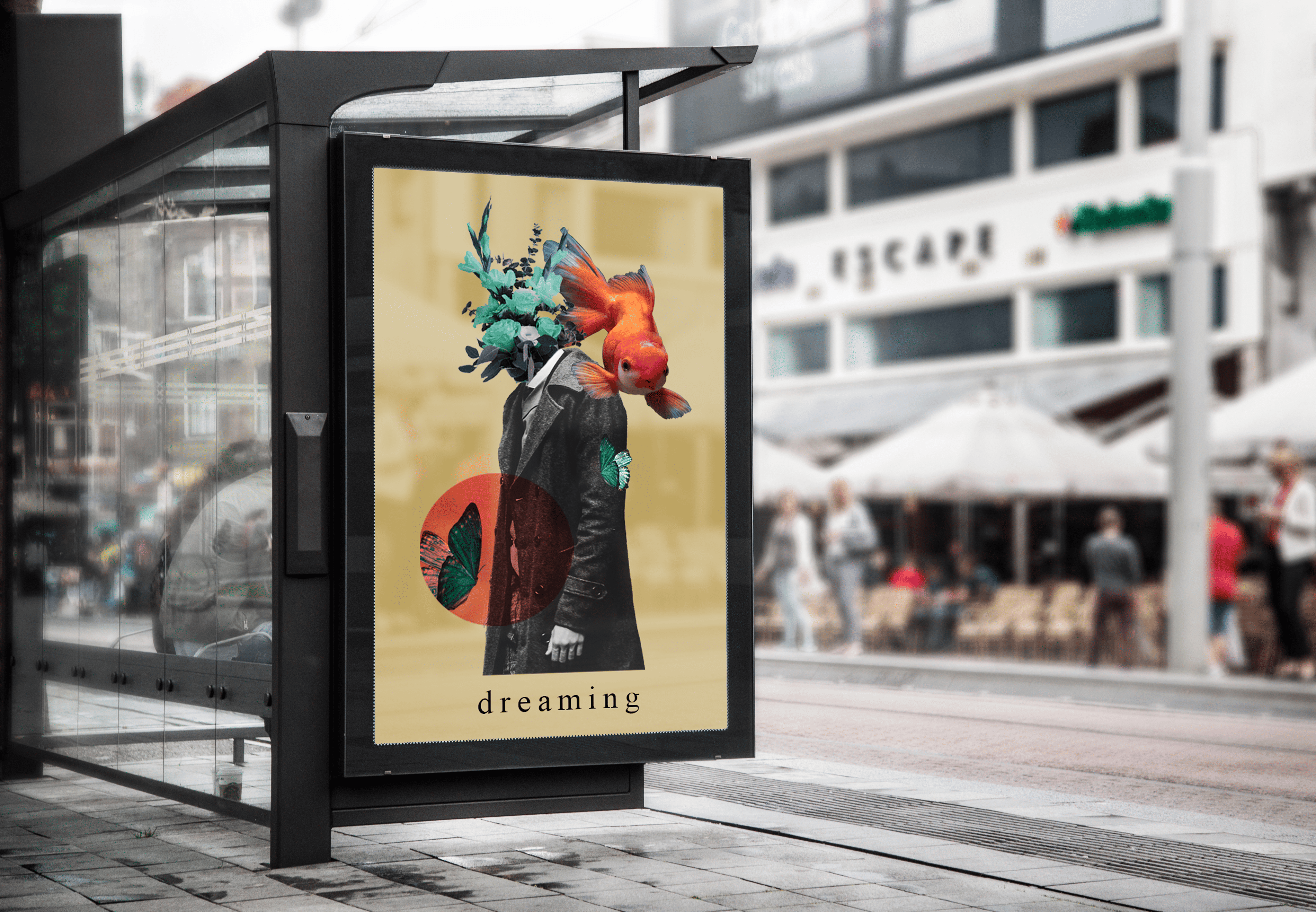 Intégration sur support publicitaire urbain