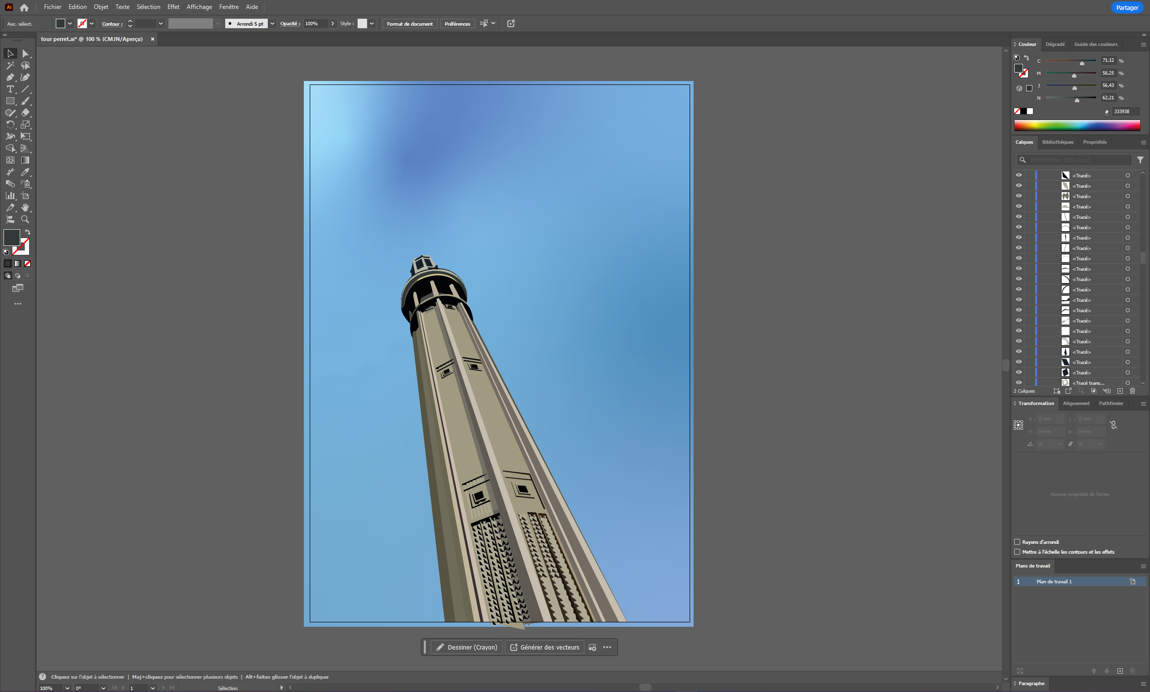 Étapes de création numérique